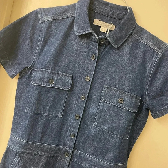 Denim OUTERKNOWN Short Sleeve Jumpsuit - Picture 2 of 10